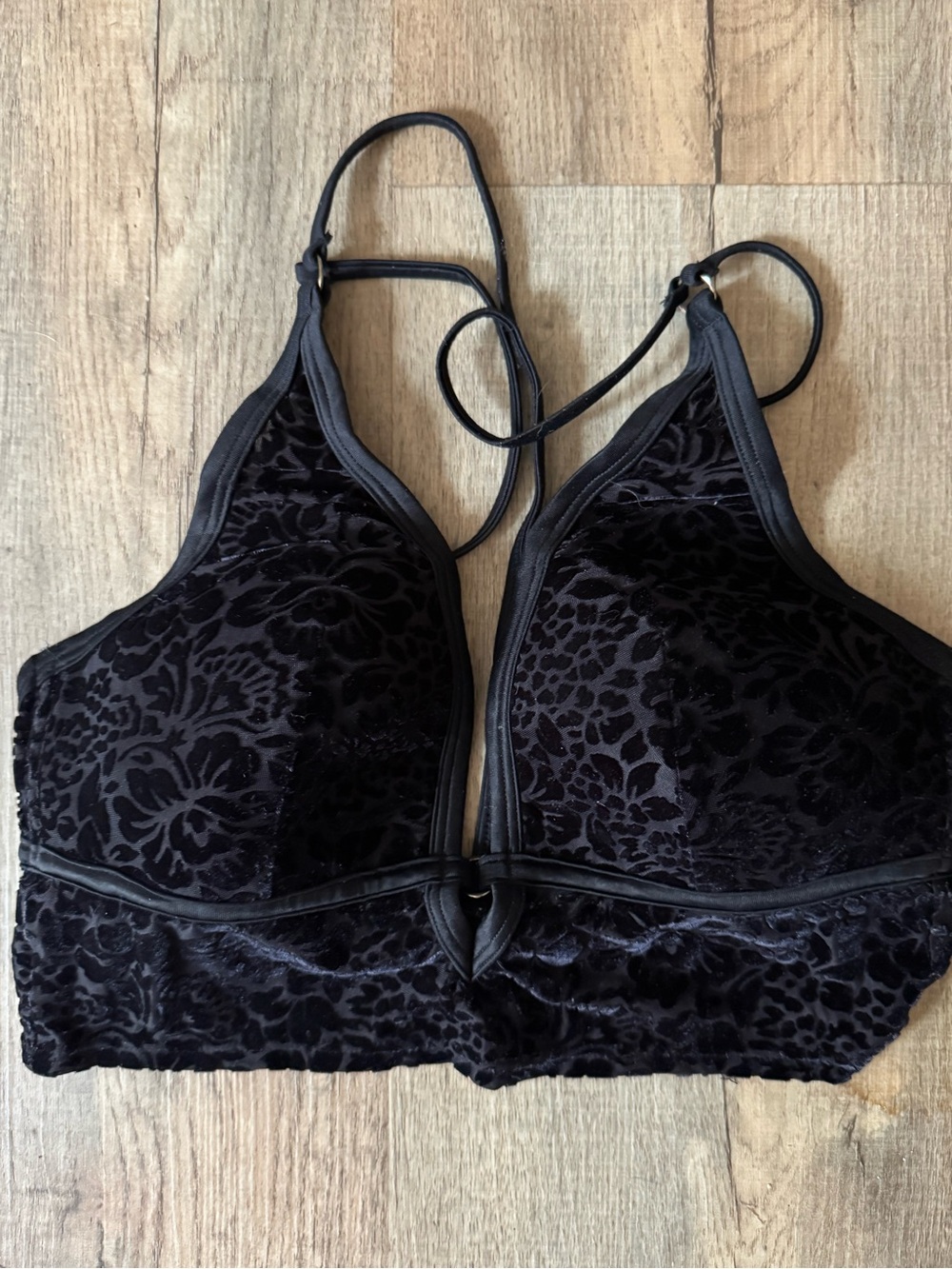 Women’s Victoria Secret Pink Bralette Black Bralette Womens sz Small